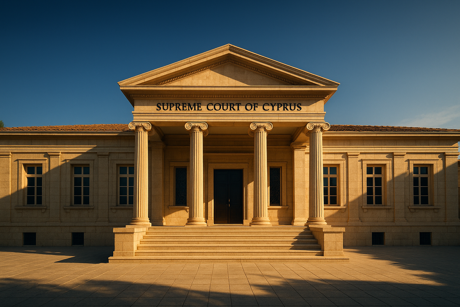 Cyprus court building where extradition cases are heard